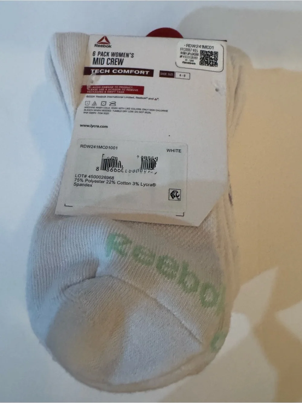 Reebok tech comfort